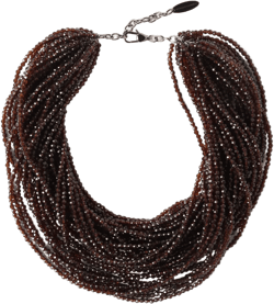 multi-strand beaded necklace