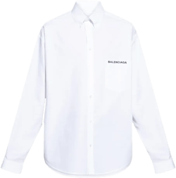 logo-embroidered shirt