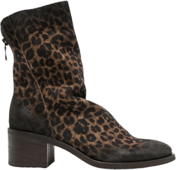 55mm leopard-print ankle boots