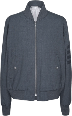 4-Bar stripe wool bomber jacket