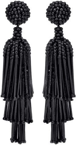 beaded tassel earrings