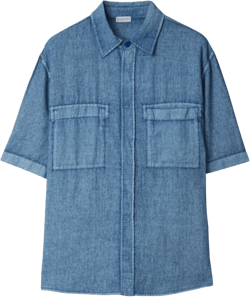 short-sleeve linen shirt