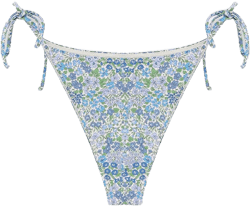 Mc2 Saint Barth Women's Blue Marielle Nylon Bikini Slip