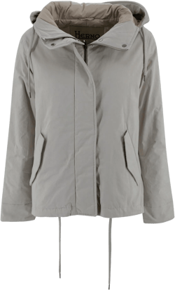 Herno Women's Gray Parka With Hood