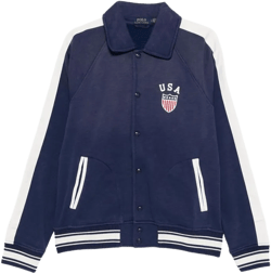 Ralph Lauren Men's Blue Embroidered-Logo Jacket