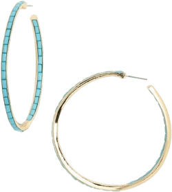 Nordstrom Rack Women's 55Mm Inside Out Baguette Hoop Earrings