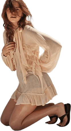 Free People Women's Brown Ponza Tunic