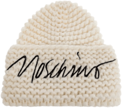 Moschino Women's Natural Cap With Embroidered Logo