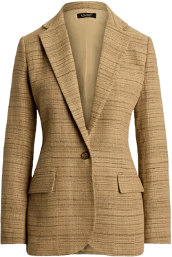 Ralph Lauren Women's Brown Tweed Blazer