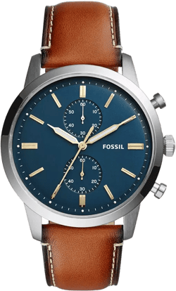 Men's Chronograph Townsman Light Brown Leather Strap Watch 44mm FS5279