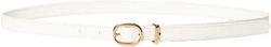 LIFETIME SOLID BRASS LEATHER SLIM BELT