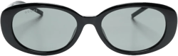 G-motif oval-frame sunglasses