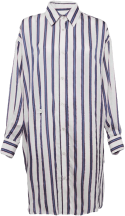 Pre-owned striped shirt dress