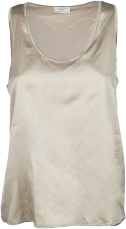 embellished silk top