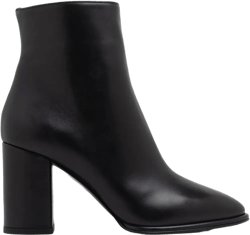 90mm block-heel leather boots