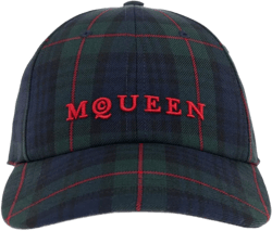 plaid logo cap