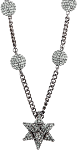 crystal-embellished necklace
