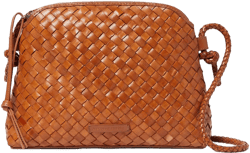 Mallory Timber Brown Woven Crossbody