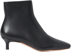 Marcella Black Leather Ankle Boot
