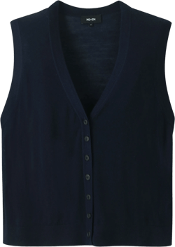 Ultrafine Luxe Merino Button Sweater Vest - Size S