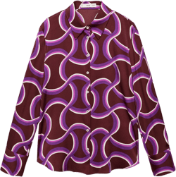 Shirt with abstract print