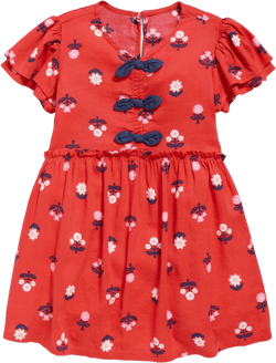 Printed Short-Sleeve Ruffled Bow Dress for Toddler Girls | Old Navy