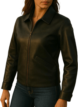 SpazeUp Women's Black Lambskin Leather Biker Jacket | Black Faux Leather Motorcycle Jacket for Women at Amazon Women's Coats Shop