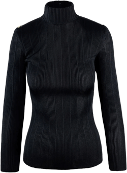 ribbed turtleneck sweater