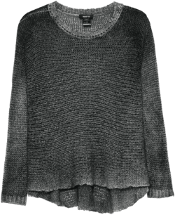 open-knit long-sleeve sweater