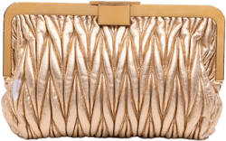 2010-2025 Metallic Matelasse Nappa Frame clutch bag
