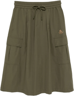 logo-embroidered skirt