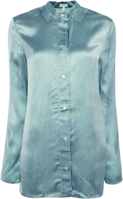 striped satin shirt