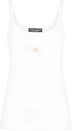 logo-plaque tank top