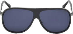 full-rim curved sunglasses