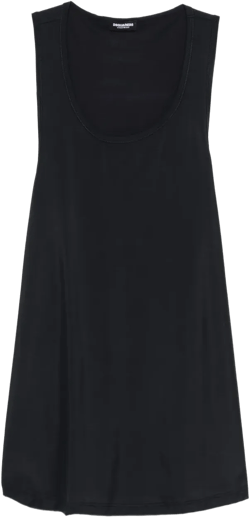 crew-neck sleeveless vest