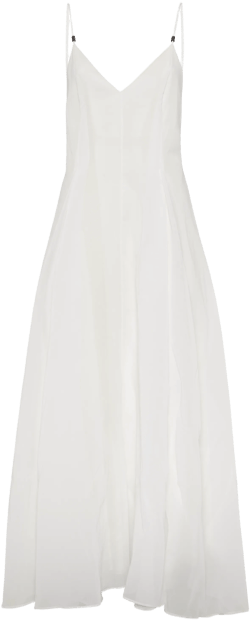 Brunello Cucinelli Organza dress with monili