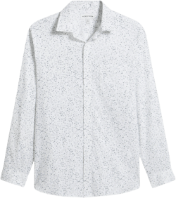 Nordstrom Ditsy Floral Long Sleeve Stretch Cotton Blend Button-Up Shirt
