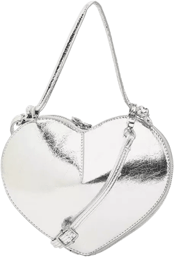 Haute Sauce Women's The Coeur Hand Bag - Metallic Silver