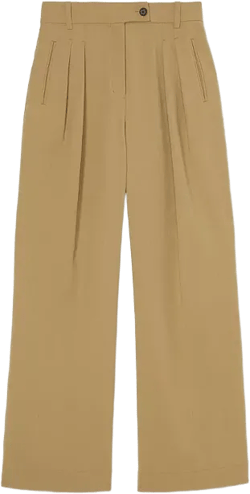 Bia Pleated Trouser - Air Twill