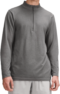 lululemon Mens Metal Vent Tech 1/2 Zip Long Sleeve Shirt XX-Large Slate/White