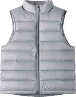 Happy Cherry Down Puffer Vest for Boy Girls Lightweight Water-Resistant Winter Jacket Outwear Kids Fall Sleeveless Coats 11-12 Years Blue