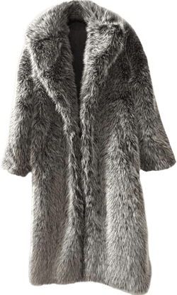 Women's Shaggy Faux Fur Warm Maxi Overcoat Outwear,Fluffy Winter Parka Long Jackets Coats Black X-Large