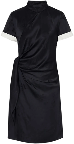 Cheongsam Pleated Mini Dress