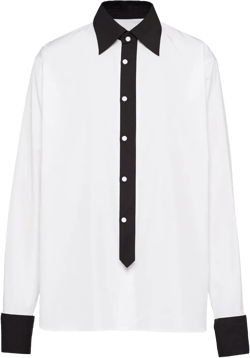 deconstructed cotton shirt