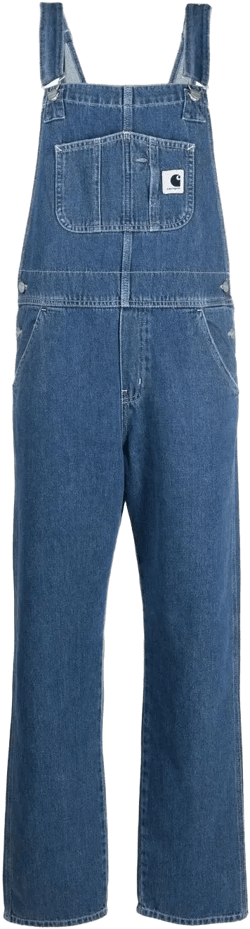 Bib straight-leg overalls