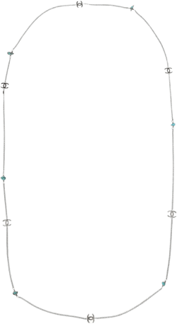 1997 logo-plaque chain necklace