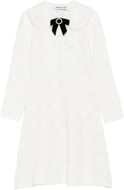 bow-embellished mini dress