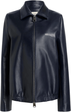 Jackson Jacket in Dark Navy Leather