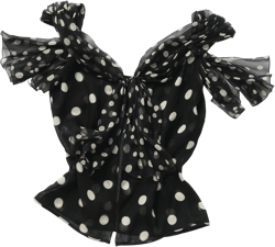 Silk Valentino Polka Dot Blouse