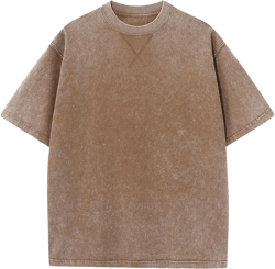 Men's Oversized Cotton T-Shirts Loose Fit Vintage Washed Tee Unisex Short Sleeve Casual Shirts Tops XX-Large Sand
